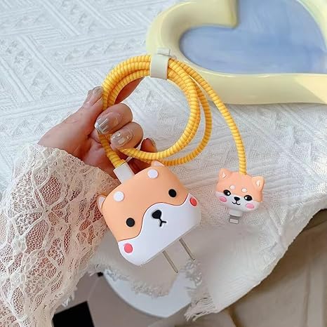 EDNITA Cable Protector with 3D Cute Pattern for iPhone Charger only 18W & 20W | Data Line Wire Saver Charging Cable Charger Protective Cable Full Protection Set of - 1 (Mini Mouse) - Image 3