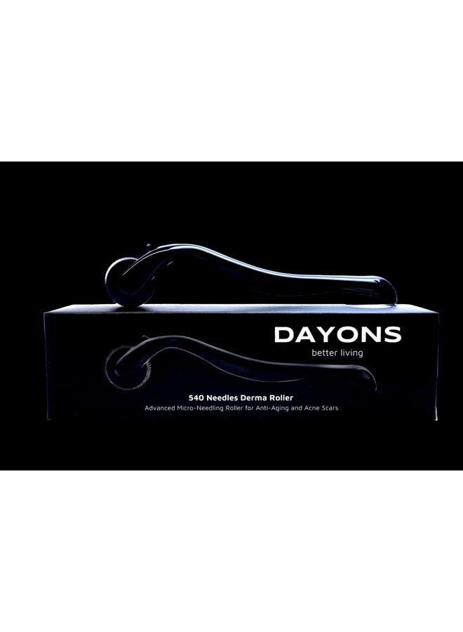 Dayons Derma Roller (0.25Mm, 0.5Mm, 1Mm, 1.5Mm, 2Mm) With 540 Titanium Needles For Scalp, Face And Beard - Image 2
