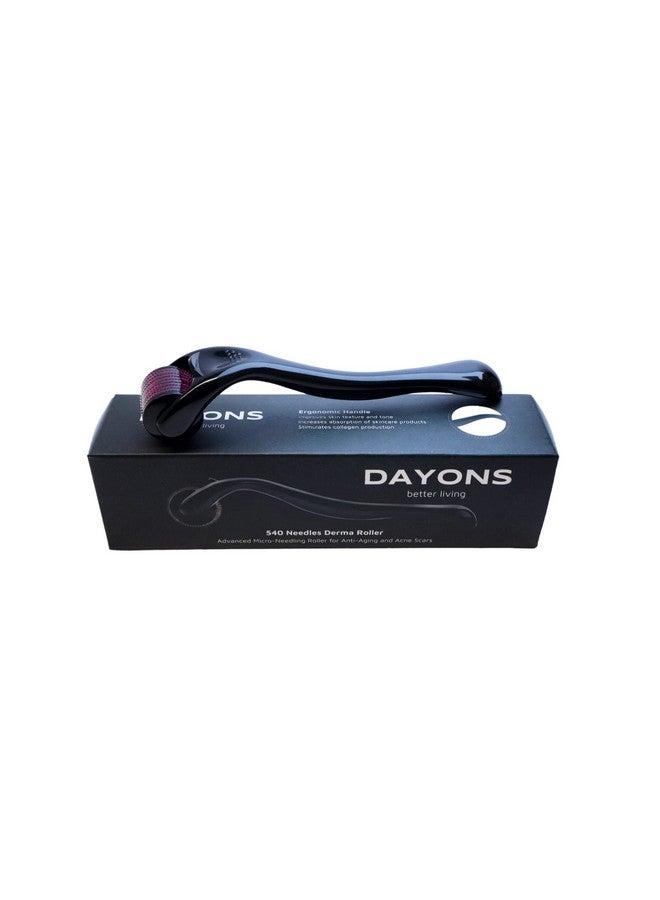 Dayons Derma Roller (0.25Mm, 0.5Mm, 1Mm, 1.5Mm, 2Mm) With 540 Titanium Needles For Scalp, Face And Beard - Image 3