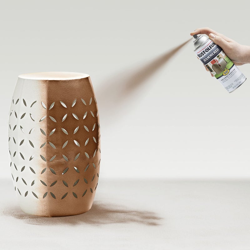 Rust-Oleum 210849 Stops Rust Hammered Spray Paint, 12 oz, Copper - Image 5