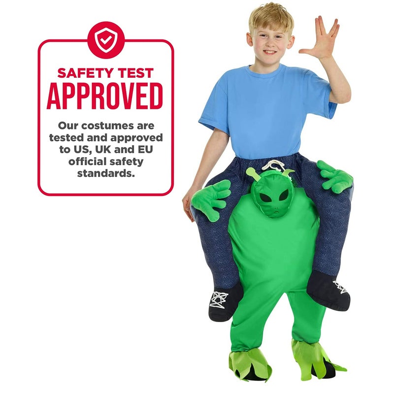 Morph Alien Piggyback Kids Costume, Alien Outfit Boy, Halloween Costume for Kids - Image 2