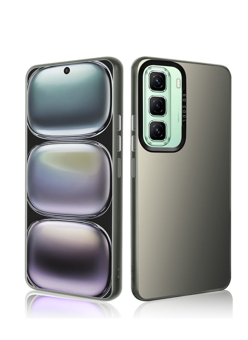 LiuShan Infinix Hot 50 5G Phone Case, Slim TPU Bumper Phone Cover,360°Full Body Shockproof Protective Case for Infinix Hot 50 5G Gray  - Image 1