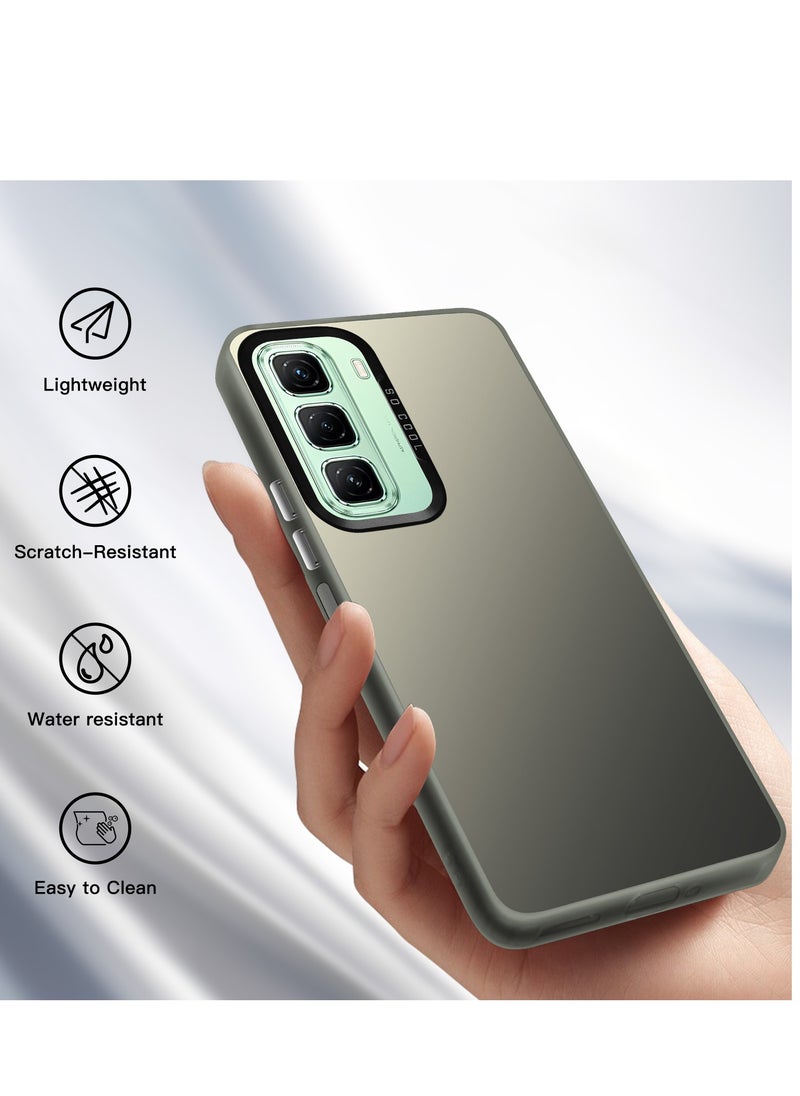LiuShan Infinix Hot 50 5G Phone Case, Slim TPU Bumper Phone Cover,360°Full Body Shockproof Protective Case for Infinix Hot 50 5G Gray  - Image 2