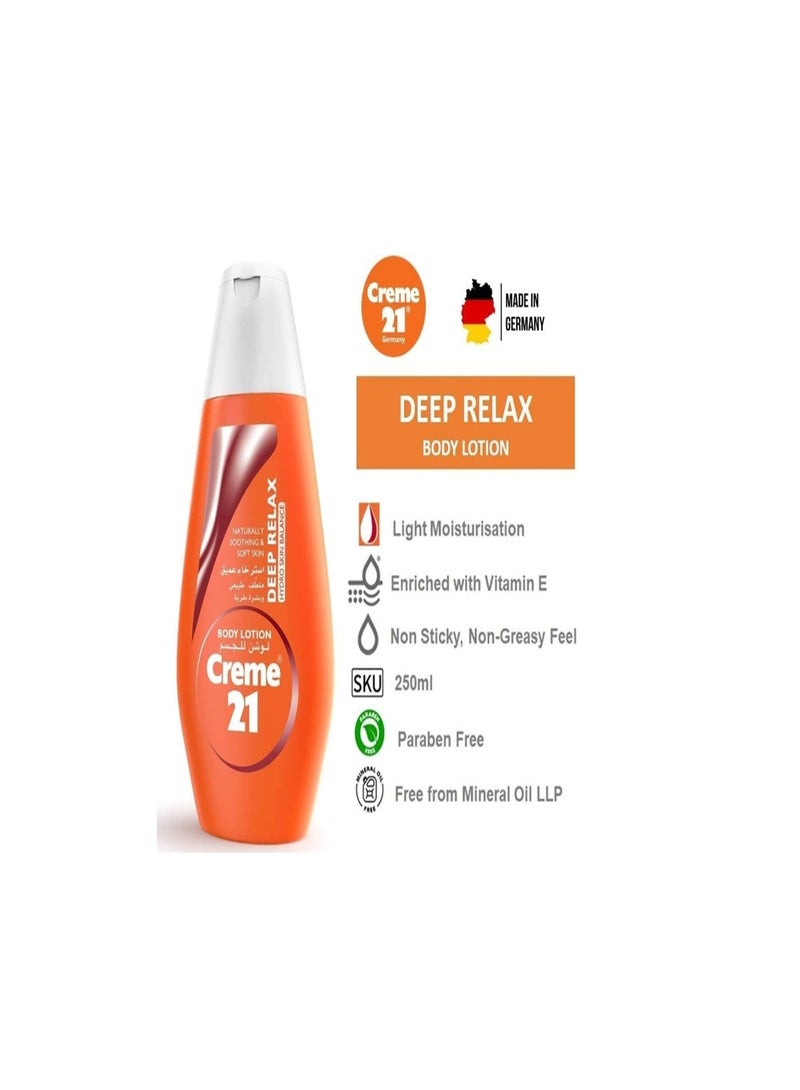 كريم21 لوشن الجسم ديب ريلاكس 250ملليلتر - Image 3