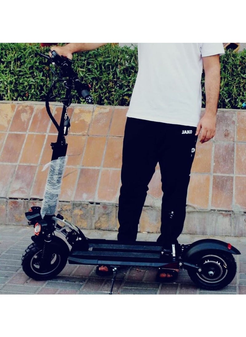 Winner Sky Electric Scooter E10 3 Lights Upgraded Version 65KM Battery 48 13AH Motor 1200W Extra Smooth Black  - Image 1