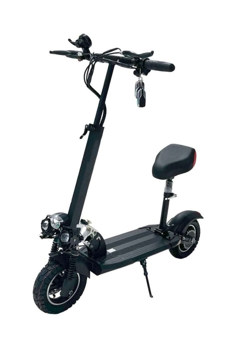 Winner Sky Electric Scooter E10 3 Lights Upgraded Version 65KM Battery 48 13AH Motor 1200W Extra Smooth Black  - Image 2