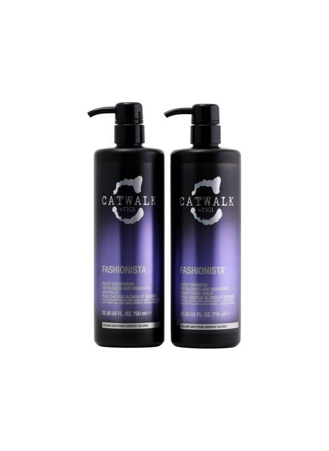 TIGI - Catwalk Tigi Fashionista Blondes And Highlights Shampoo & Conditioner Set 25.36 Fluid Ounce - Image 1