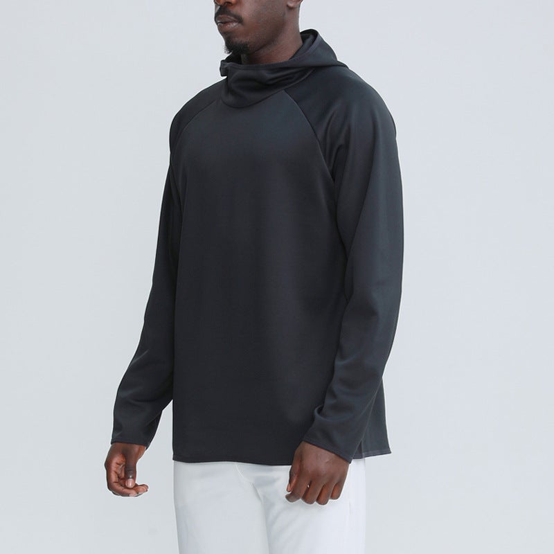 Generic Brand Casual Hooded Mens Sportswear Sweatshirt Black 