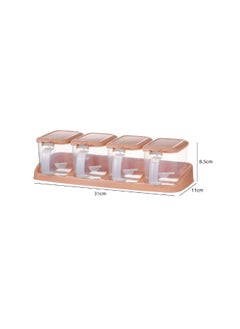 EBMINI Independent Compartment Plastic Seasoning Box 