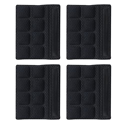 PAXLAMB 4PCS Helmet Chin Pads Foam Strap Padding Replacement Cushion Universal Mat Liners for Cycling Riding Bike Bicycle Racing Road Motorcycle (Black 4PCS) - Image 1