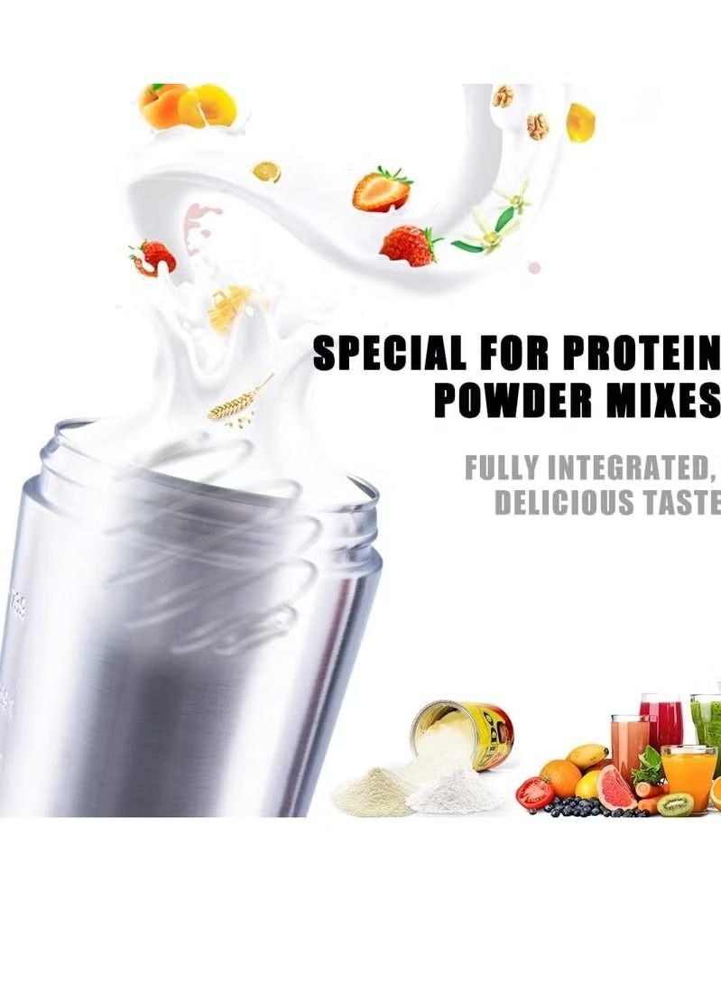 Gonice Shaker Bottle with Wire Whisk, Protein Shaker Bottle for Protein Mixes, Stainless Steel Shaker Bottle, Metal Shaker Bottle,Large Shaker Bottle - Image 5