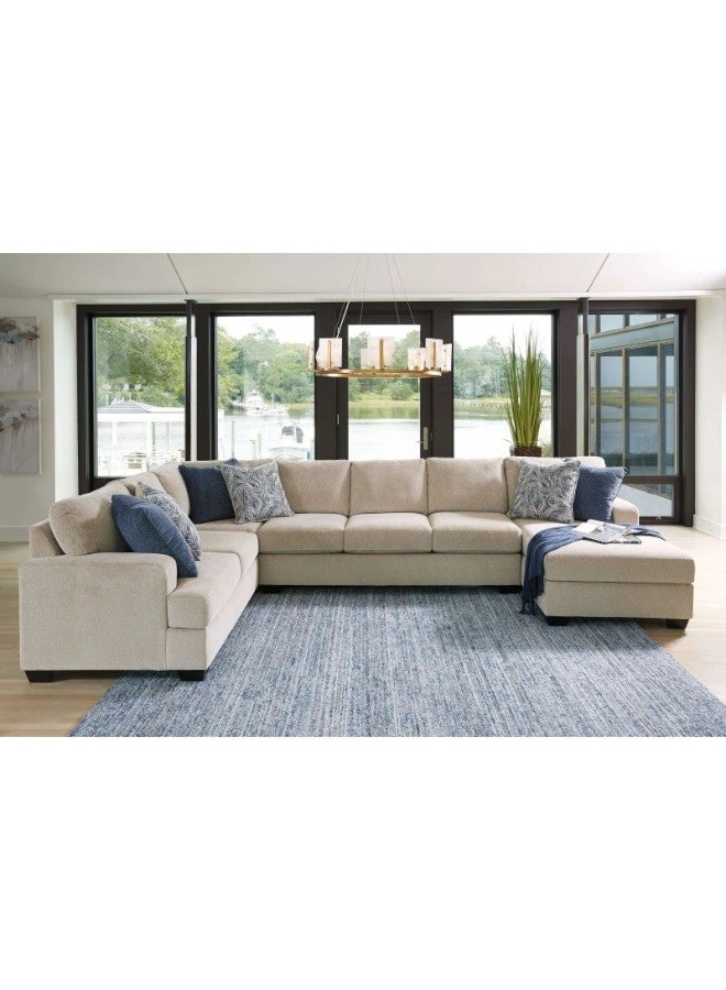 هوم جويز كنبة زاوية بلسش بالوما - تصميم على شكل حرف U - شانيل بيج - Image 1