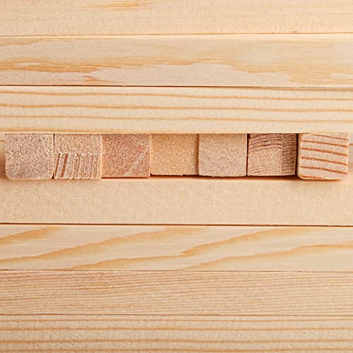 Elsjoy 50 Pack 1/2 x 12 Inch Square Wooden Dowel Rods, Unfinished Pine Wood Sticks for Woodcraft, DIY Project - Image 4