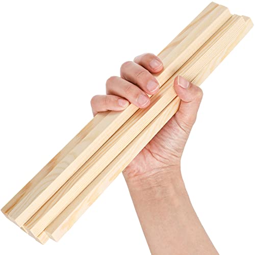 Elsjoy 50 Pack 1/2 x 12 Inch Square Wooden Dowel Rods, Unfinished Pine Wood Sticks for Woodcraft, DIY Project - Image 3