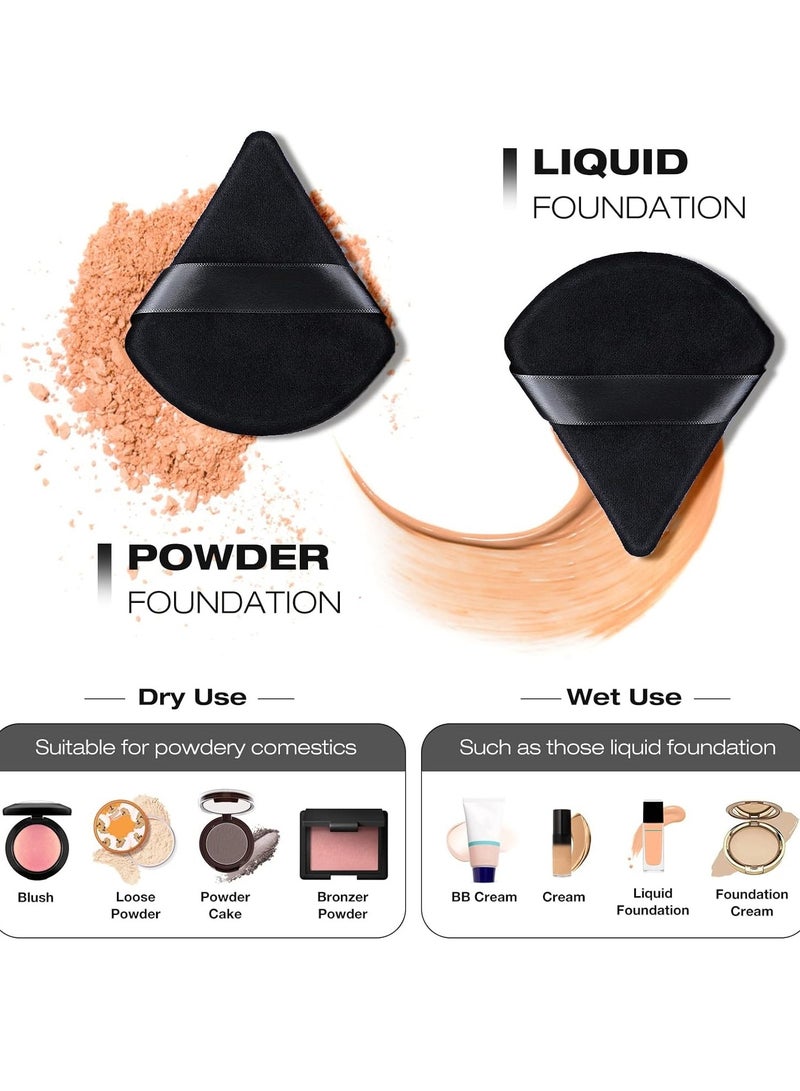 داروجي 4 قطع مكياج (لوس باودر) مثلثة مخملية - Image 2