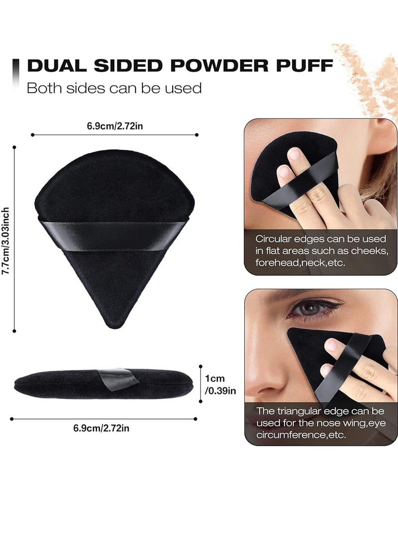 داروجي 4 قطع مكياج (لوس باودر) مثلثة مخملية - Image 4