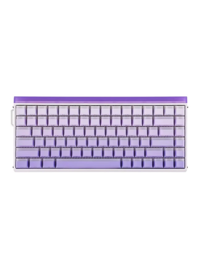 AULA لوحة مفاتيح الألعاب الميكانيكية السلكية HERO 84 HE مع إضاءة خلفية RGB بتنسيق إيقاع الموسيقى، مفتاح مغناطيسي Jade King، معدل استقصاء 8K، معدل مسح 128K، تصميم مدمج بـ 84 مفتاح لجهاز الكمبيوتر/اللابتوب - Image 2