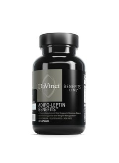 Davinci Labs Adipo-Leptin Benefits - Dietary Supplement to Support Appetite Control and Fat Metabolism - with Green Coffee Bean Extract, Brown Seaweed and More - 60 Vegetarian Capsules 
