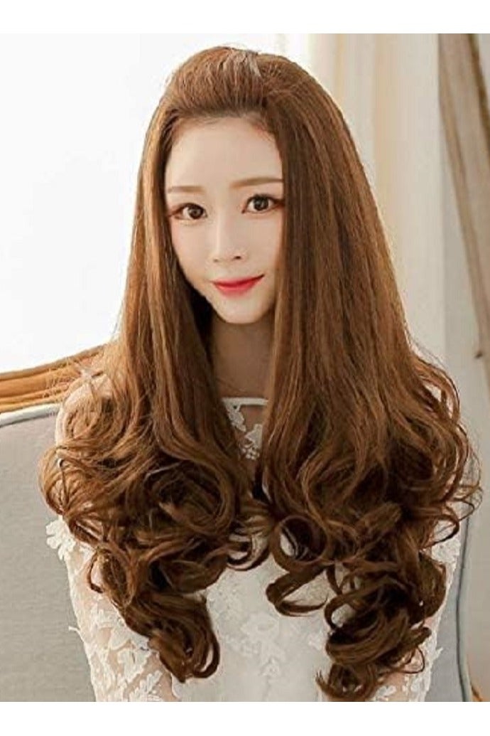 اي سي اي اف باروكة شعر مستعار طويلة ومموجة رائعة من ECIF Fashion للسيدات باللون الأسود B5027-4 - Image 3