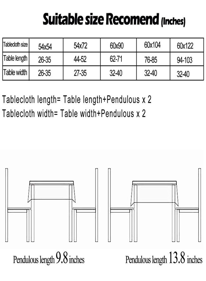 PlentifulHome Crystal Clear Tablecloth Protector 0.38 MM Thick Durable Easy to Clean 54x72 Inch Plastic Table Cover 100% Waterproof Oil Proof Tablecloth for Dining Room Rectangle Tables - Image 5