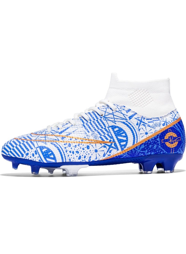 Men Kids Fashion Soccer Shoes Cleats Team Sports Training TF/FG Turf Firm Comfort High-top Football Shoes Outdoor  - Image 1