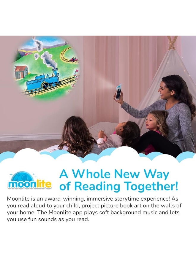 Moonlite Storytime The Little Engine That Could Storybook Reel, A Magical Way to Read Together, Digital Story for Projector, Fun Sound Effects, Learning Gifts for Kids Ages 1 Year and Up - Image 3