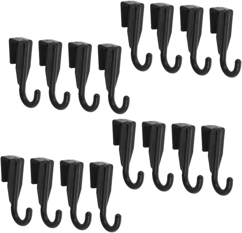 Amosfun 16PCS Multi-Functional Microwave Oven Rack Hooks Plastic Space-Saving S Hooks for Kitchen Utensils and Towel Organization - Image 1