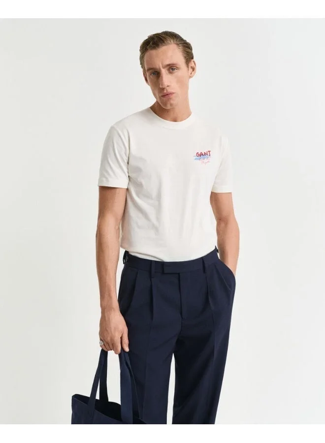 GANT GANT USA Sailing Print Graphic T-Shirt