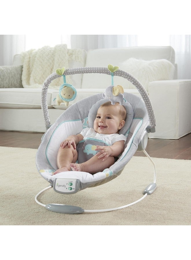 إنجنيونتي مقعد هزاز مهدئ للأطفال الرضع من إنجينيويتي مزود باهتزازات، مع شريط ألعاب وأصوات، مناسب للأطفال من عمر 0 إلى 6 أشهر حتى وزن 20 رطلاً (موريسون) - Image 1