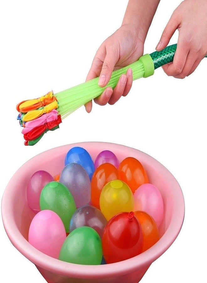 Niku Holi Water Balloon | Automatic Fill And Tie Magic Water Balloons with connector | Set of 3 Bunch | 111 Balloons | Multicolour - Image 4