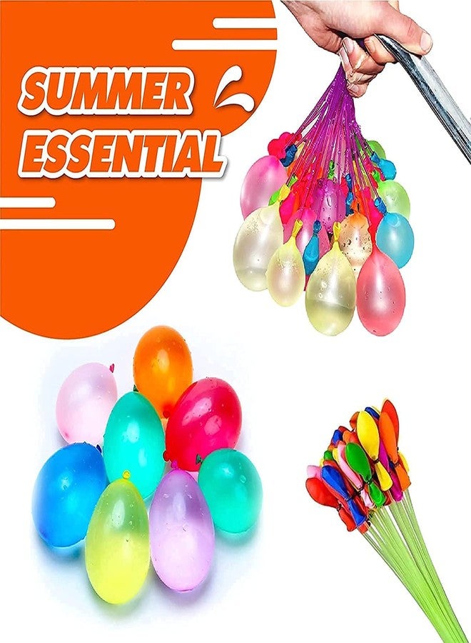 Niku Holi Water Balloon | Automatic Fill And Tie Magic Water Balloons with connector | Set of 3 Bunch | 111 Balloons | Multicolour - Image 2