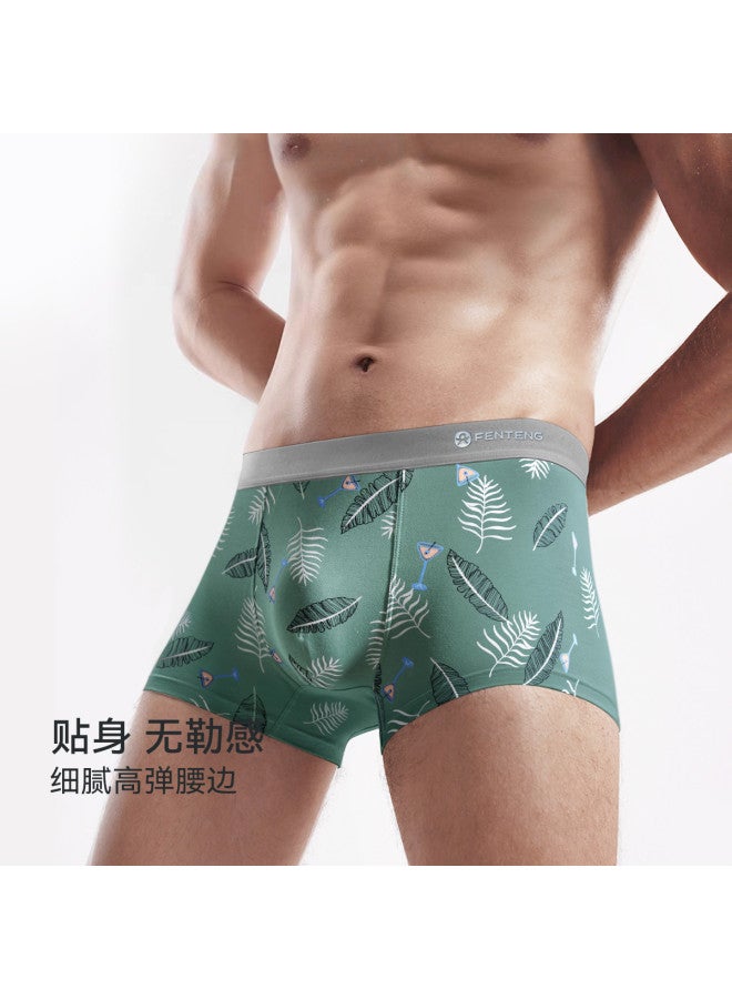 Fenton Fenteng  Men's Underwear Mid-rise Boxer Briefs Cotton Underpants For Spring/summer Breathable Gusset - Image 5