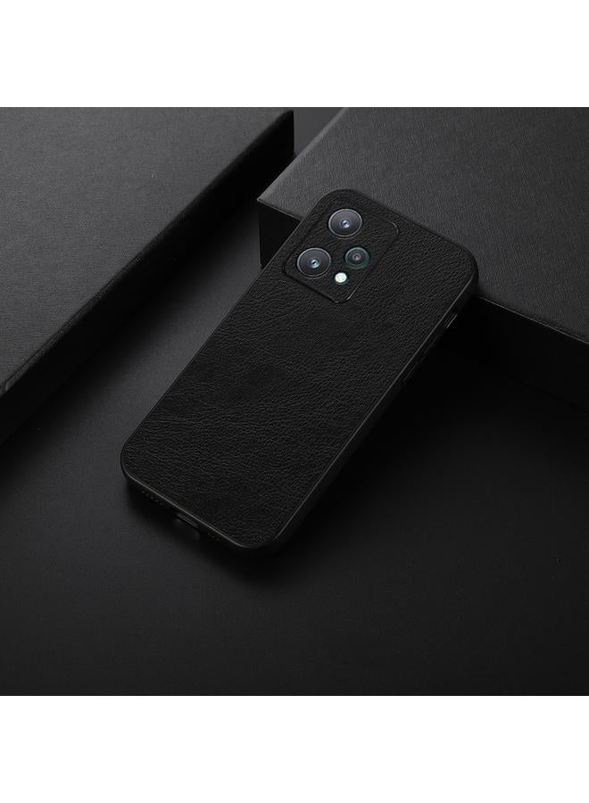 اس-توب جراب لهاتف OPPO Realme 9 Pro بفتحة دقيقة بلونين من مادة البولي يوريثان الملمس الليتشي - Image 2