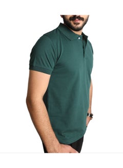 BAREQ ALMODA Men's Premium Green Polo Shirt - Classic Fit  - Image 2