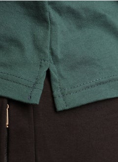 BAREQ ALMODA Men's Premium Green Polo Shirt - Classic Fit  - Image 3