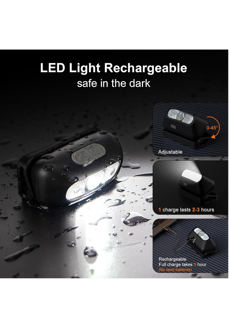 Generic Running Vest Ultra-Light Reflective Hydration Vest Pack with Headlamp for Trail Running Cycling Hiking ﻿  - Image 3