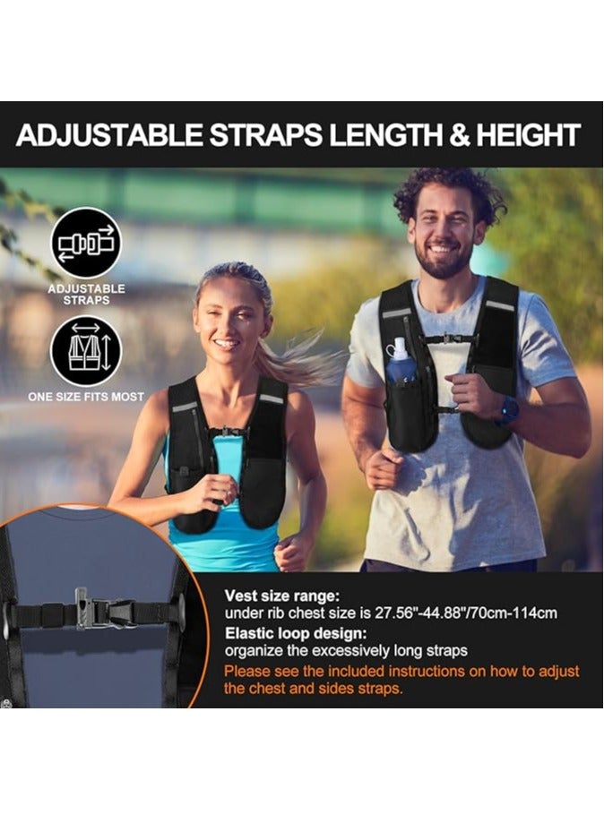 Generic Running Vest Ultra-Light Reflective Hydration Vest Pack with Headlamp for Trail Running Cycling Hiking ﻿  - Image 5