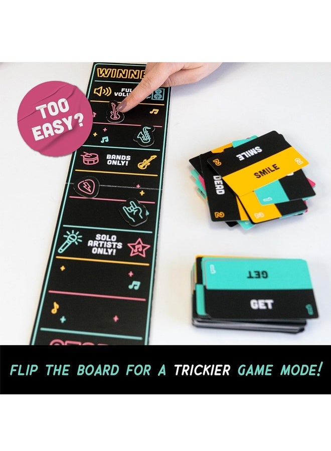 Grab The Mic Family Karaoke Card Game - Hilarious Party Game for 8+ Year Olds, 2-10 Players - 250 Lyrics on 125 Cards with Funny Challenges, 'Bad Singer' Bonuses - Perfect for Game Nights, Birthday Parties, Family Reunions & Kids Gifts - Image 5