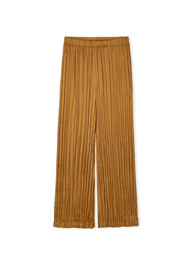 Crinkle-Effect Trousers