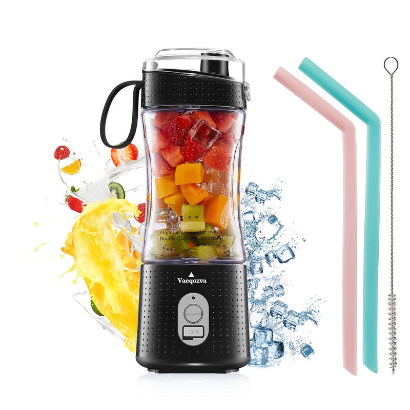 Vaeqozva Portable Blender USB Rechargeable Personal Mixer Fruit 128 Oz Mini Blender for Smoothie Fruit Juice Protein Shake Milk Shakes