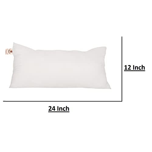 Home-The Best is for You Micro Fiber Cushion Insert Extra Soft, White (Pack of 1, 12x24 Inch) - Image 2