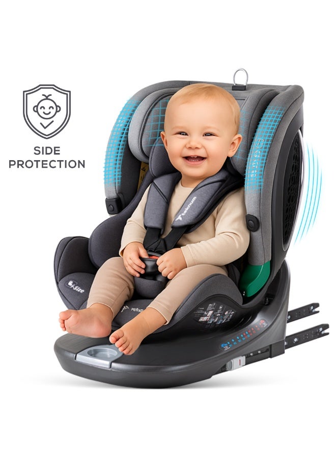 Teknum Evolve Prime iSize Car Seat with Isofix - Grey - Image 3