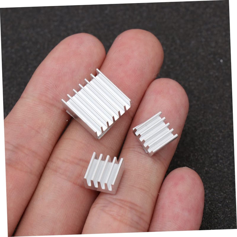 3pcs Aluminum Heatsink Kit with Thermal Conductive Adhesive Tape for CPU and Voltage Regulator Cooling - Image 3