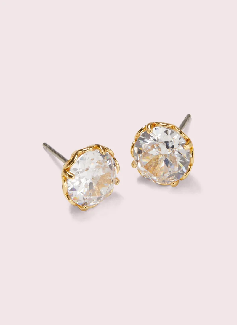 Kate Spade WBRUH472 921Round Crystal Earrings – Gold