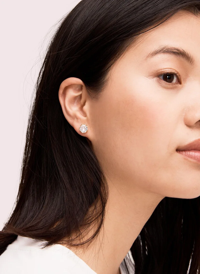 Kate Spade WBRUH472 921Round Crystal Earrings – Gold