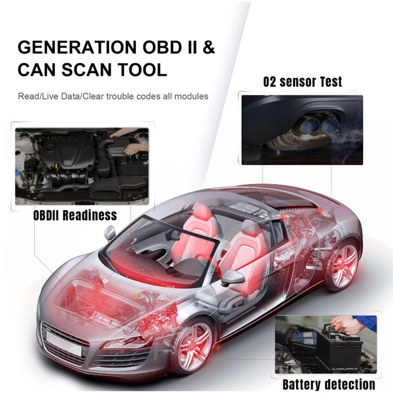 Konnwei New KONNWEI KW818 Universal Car OBDII Scanner Tool Auto Code Reader KW808 KW820 Upgraded Version Bluetooth Upgrade Support Online Compatible with all 1996 and newer vehicles - Image 2