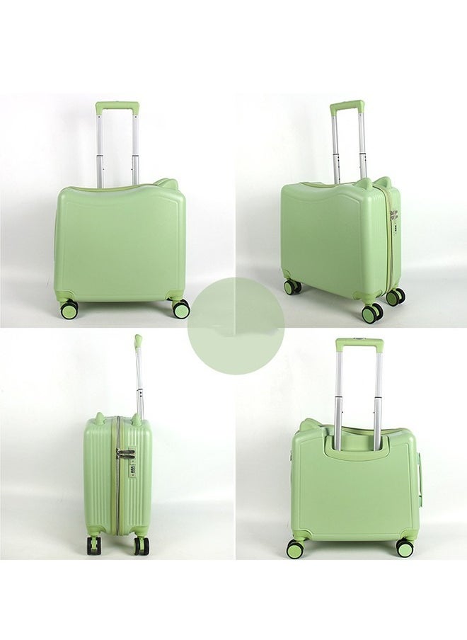 JCB CHIC 20" Ride-On Kids Suitcase with Double Spinner Wheels Cute Lightweight Tow-Along Luggage Carry on Hardside Trolly Case with Password Lock for Travel  - Image 2