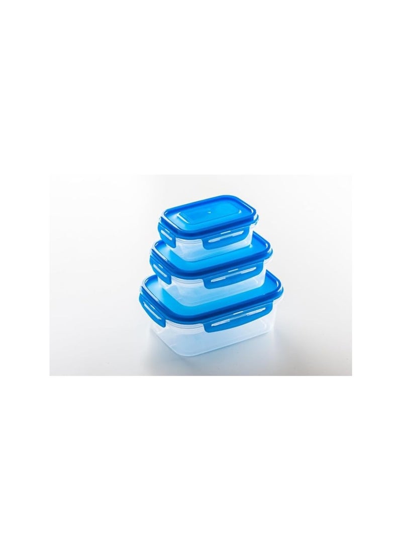 MEDSTAR 3-pack rectangular star clip refrigerator set_ used in microwave, blue Medstar FFSOBT04654  - Image 1