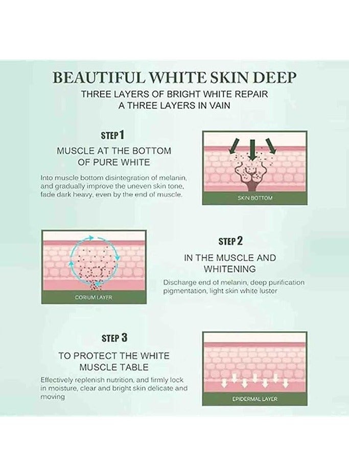 Whitening Labs Melasma 20g White DarkSpots Remover Quickly Keting Green 3 Piece - Image 5