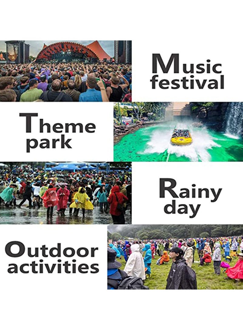Captaintech Raincoat for Kids, 【2 Pack】 EVA Coat Reusable Poncho Jacket for Boys and Girls 6-13 Years Old, Emergency Gear for Outdoor Camping Hiking Traveling School  - Image 3
